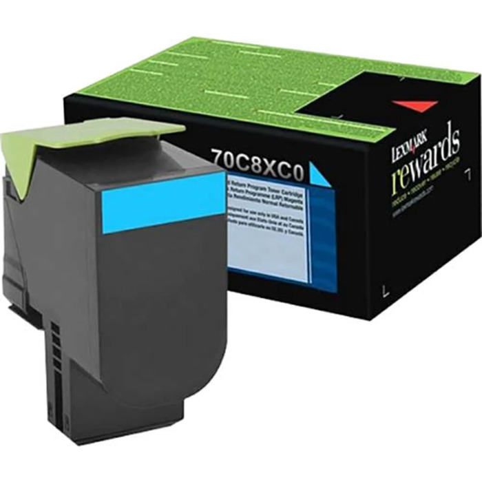 Lexmark 70C8XC0 Ciano | Toner Original CS510
