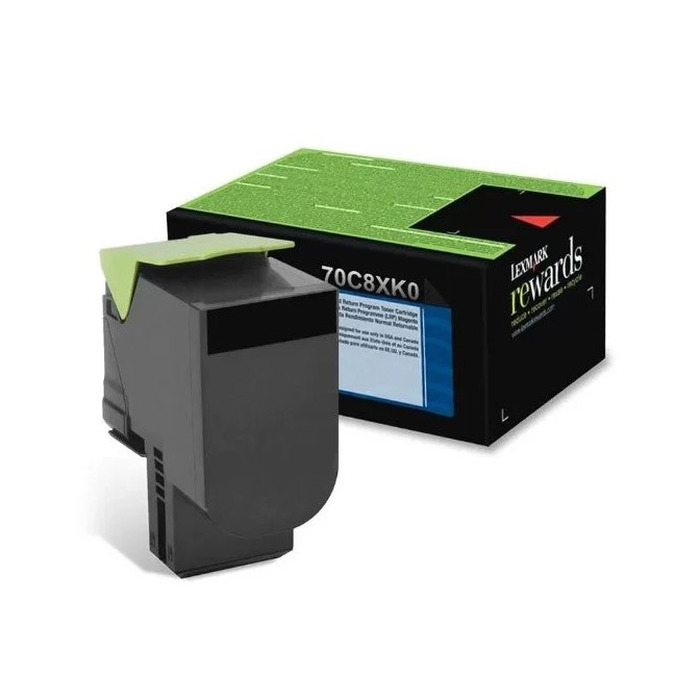 Lexmark 70C8XK0 Preto | Toner Original CS510