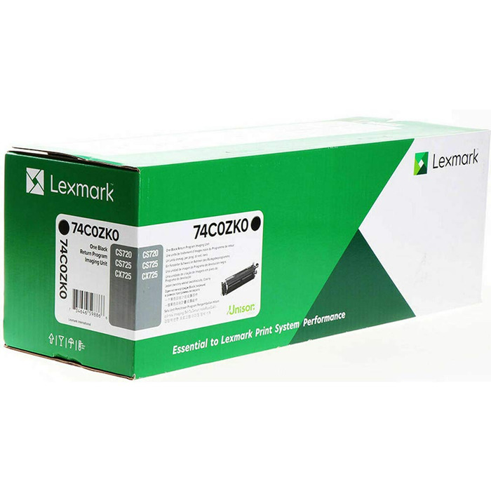 Fotocondutor Lexmark 74C0ZK0 Preto Original | CS720, CS725, CX725