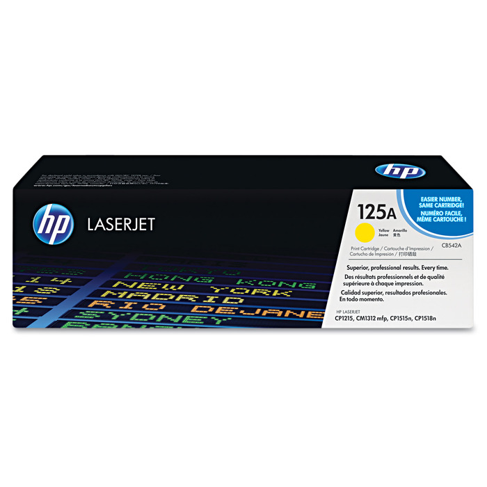 HP CB542A 125A Toner Amarelo Original | DistribuidorDeToner
