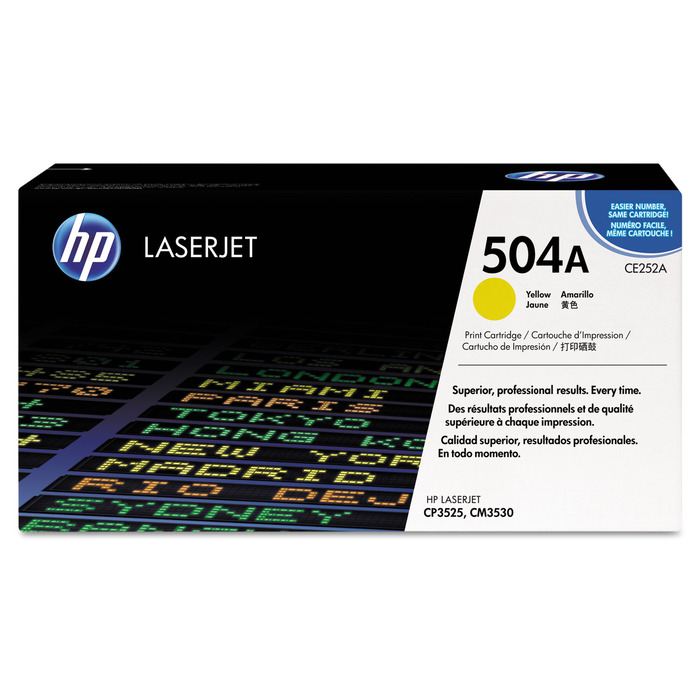 HP CE252A 504A Original Amarelo p/ CM3530 | 7.000 págs