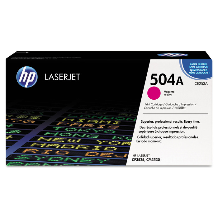 HP CE253A 504A Magenta Original p/ CM3530 | 7.000 págs