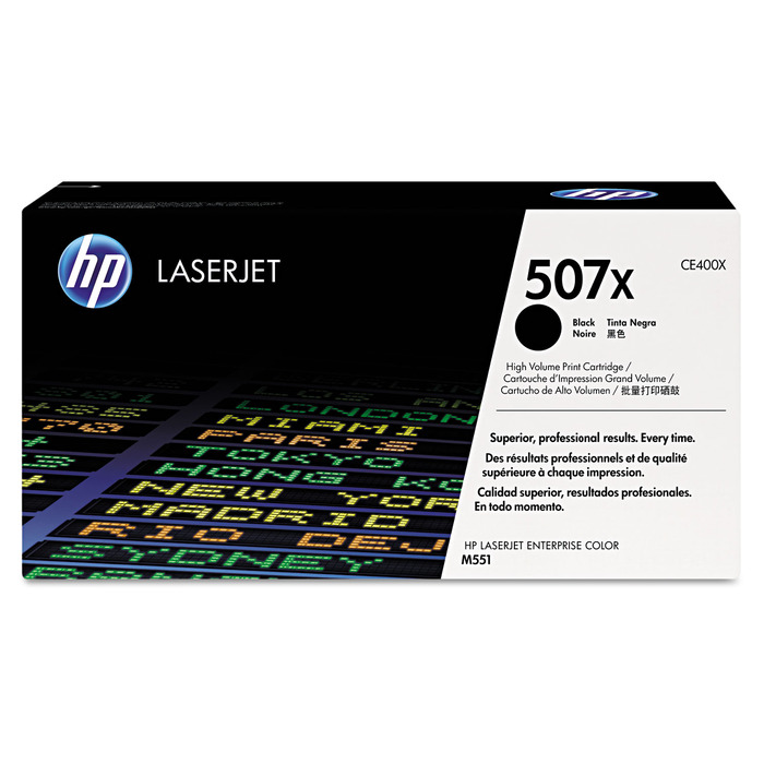 Toner 507X CE400X Original Preto p/ M551 | DistribuidorDeToner