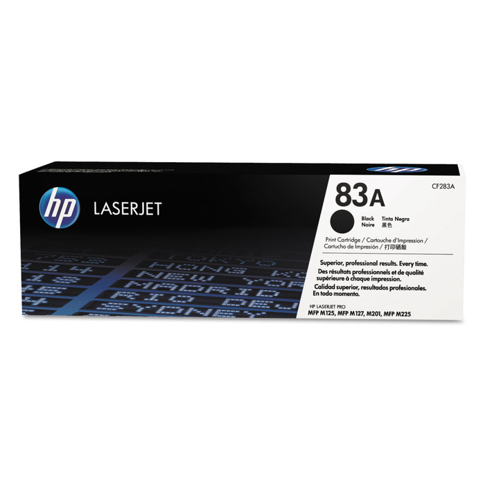 HP CF283A Toner Original Preto 83A p/ M125 M127 M201 M225