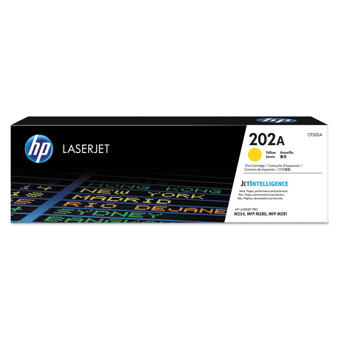 Toner 202A HP CF502A Original Amarelo p/ M281fdw | DistribuidorDeToner