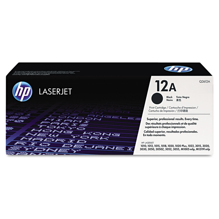 HP Q2612A 12A Toner Preto Original p/ Impressora 1020 3050 1022